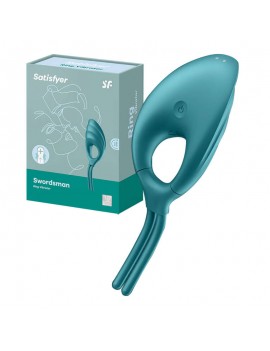 Vibrating ring Satisfyer Swordsman (green)