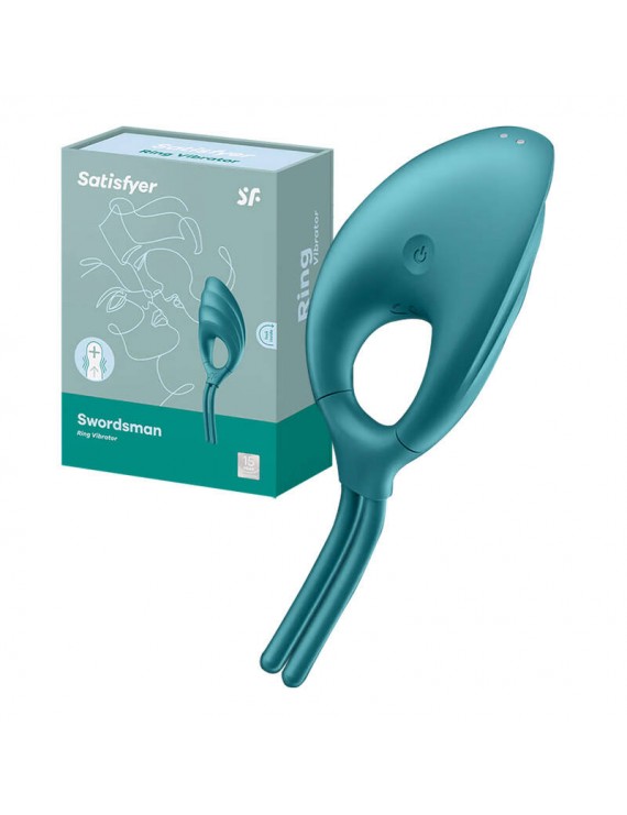 Vibrating ring Satisfyer Swordsman (green)