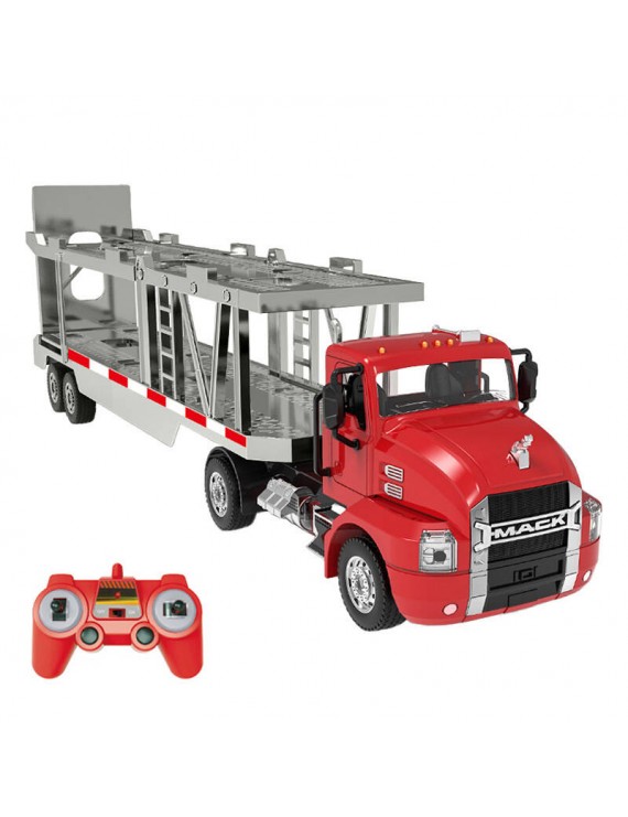 Remote-controlled truck 1:26 Double Eagle (red) (Car Transporter) E583-003