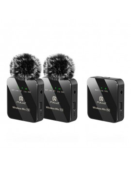 Wireless Lavalier Microphone PULUZ 2 TX + 1 RX