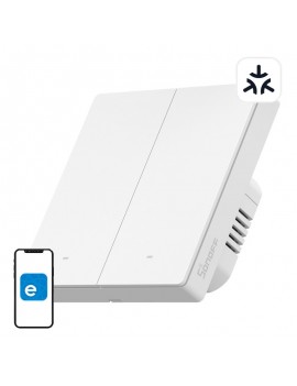 Smart wall switch SONOFF M5-2C-86W Matter (2-channel)