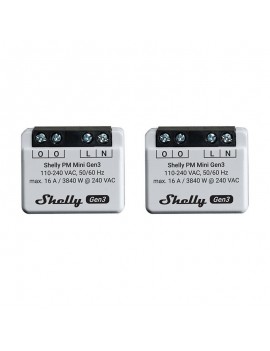 Shelly PM Mini Gen3 Set of 2 Controllers, WiFi/Bluetooth