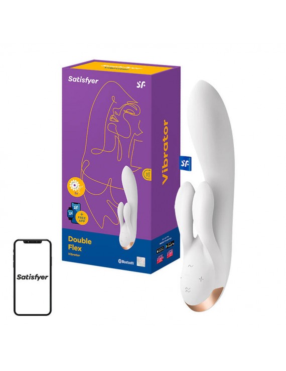Vibrator Satisfyer Double Flex with App (White)