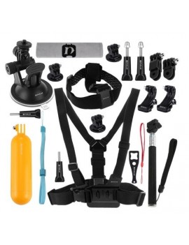 Puluz σετ 20 αξεσουάρ για αθλητικές κάμερες (συμπεριλαμβανομένων των Osmo Action 5 Pro, Insta360 Ace Pro 2) PKT18