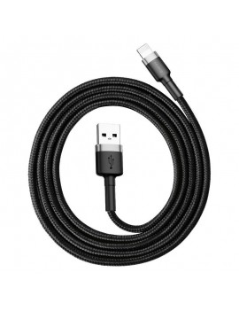 Baseus Καλώδιο USB σε Lightning Cafule 2.4A 1m (Γκρι/Μαύρο)