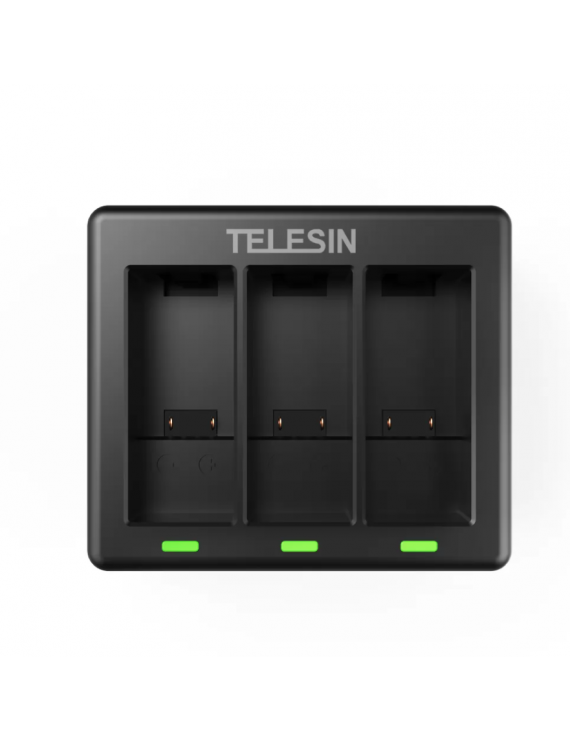 3-slot charger Telesin for GoPro Hero 12 / Hero 11 / Hero 10 / Hero 9