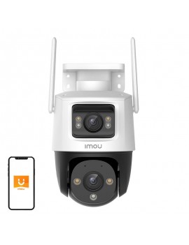 IMOU Κάμερα Εξωτερικής Παρακολούθησης Cruiser Dual 360°, WiFi, 8MP (Λευκό)