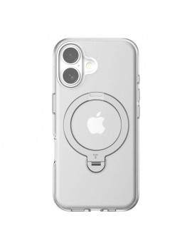 Torras Ostand Spin Case for iPhone 16 Plus (Transparent)