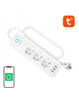 Smart WiFi power strip Gosund P1 PLUS (4x AC schuko, 3x USB-A) Tuya