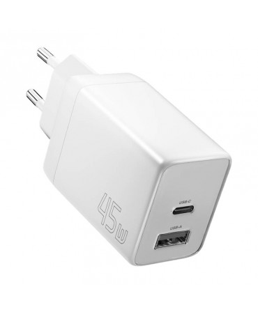 Wall charger Essager ECT45W-LJB02-Z GaN 45W C+A (white)