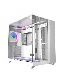 Darkflash Computer Case TH285 4 fans White