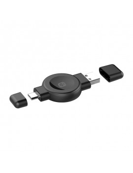 Wireless charger In-line Choetech T606-F for smartwatch (black)