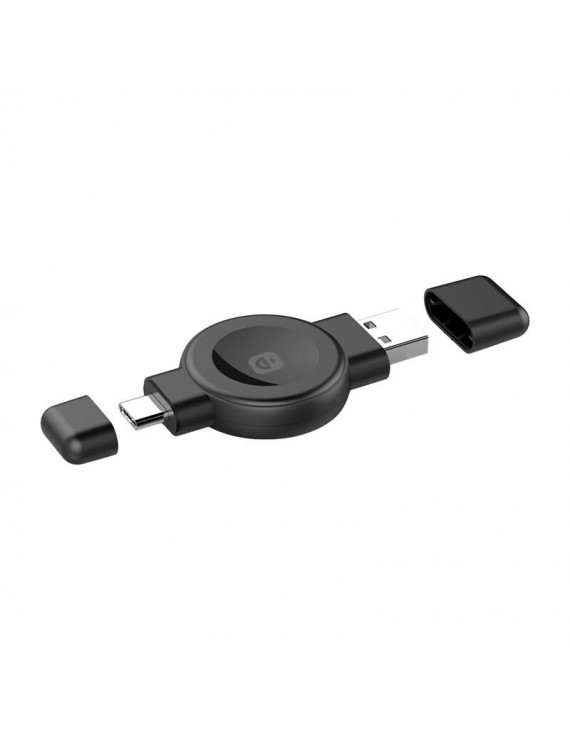 Wireless charger In-line Choetech T606-F for smartwatch (black)