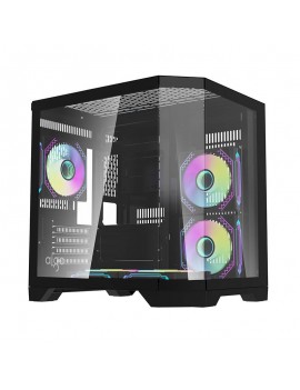 Darkflash Computer Case FT350 + 5 aRGB fans (black)