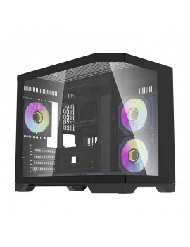 Darkflash Computer Case FT418 + 6 aRGB fans (black)