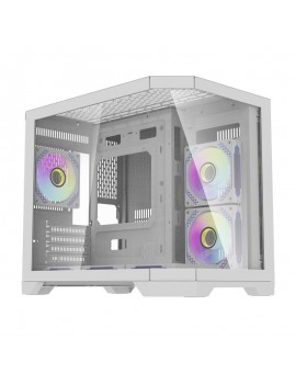 Darkflash Computer Case FT418 + 6 aRGB fans (white)