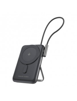 Magnetic Powerbank Choetech B735 10000mAh 20W PD + USB-C cable (black)