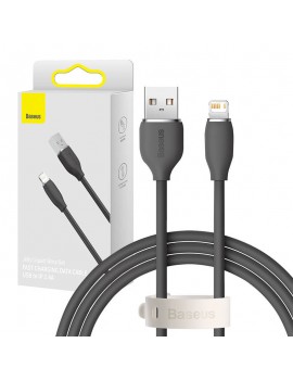 Καλώδιο USB do Lightning Baseus Jelly, 2,4A 1,2m (czarny)