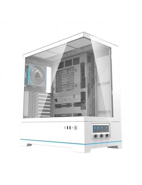Darkflash Computer Case DY451 PRO White with fan