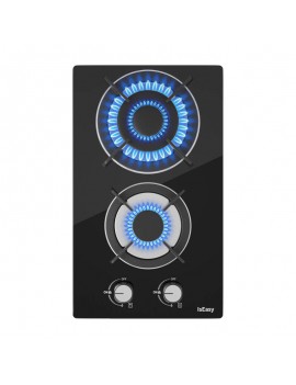 Glass Panel Gas Stove IsEasy MGBG-312A Two-zones