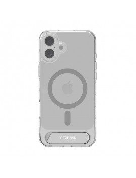 Torras Pstand Series Case for iPhone 16 (Transparent)