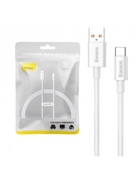 Baseus Καλώδιο USB σε USB-C Superior 100W 1m (Λευκό)