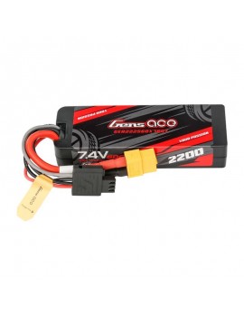 Gens ace G-Tech 2200mAh 7.4V 2S1P 60C GRP-76 Hardcase Lipo Battery Pack with XT60 plug