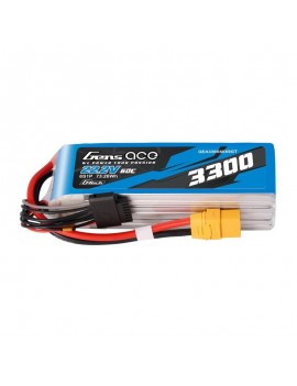 Gens Ace G-Tech 3300mAh 22.2V 60C 6S1P XT90 Lipo Battery Pack