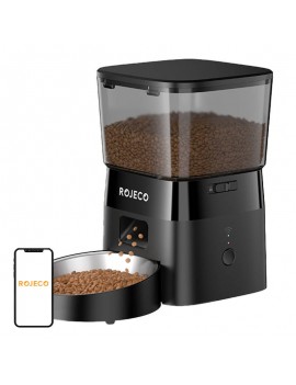 Rojeco 2L Automatic Pet Feeder WiFi Version (black)