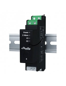 DIN rail relay with energy measurement Shelly Qubino Wave Pro Shutter