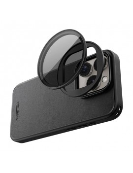 Phone case with magnetic lens frame Telesin for iPhone 15 Pro Phone case with magnetic lens frame Telesin for iPhone 15 Pro