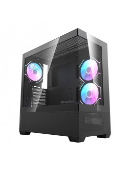 Darkflash Κουτί Υπολογιστή DS900 AIR με 6 ανεμιστήρες ARGB (Μαύρο)
