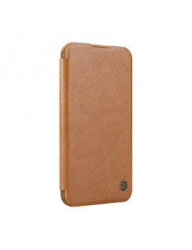 Nillkin Qin Prop Leather Case iPhone 16 (brown)