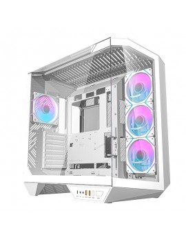 Darkflash DY470 computer case (white) + 4 fans + GPU holder