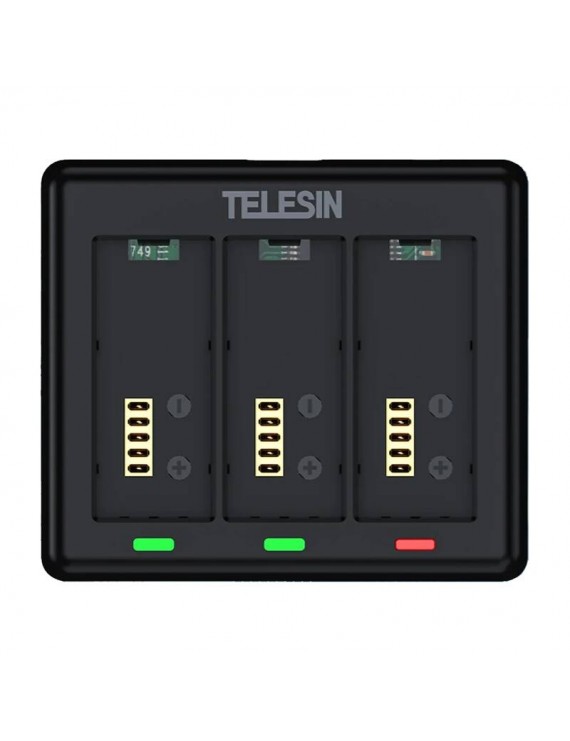 Charger For 3 Batteries For GoPro HERO 13 Telesin (S0-BCG-12-TGP)