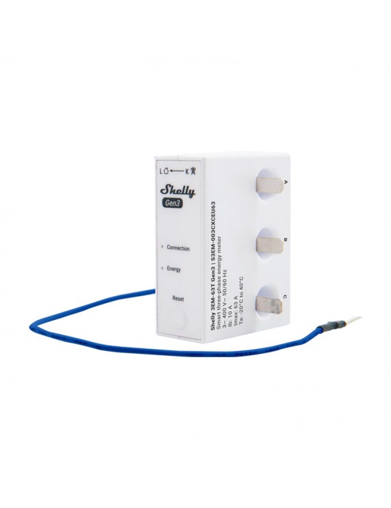 1/3-channel energy meter WiFi  Shelly 3EM-63W Gen3 (wired model)
