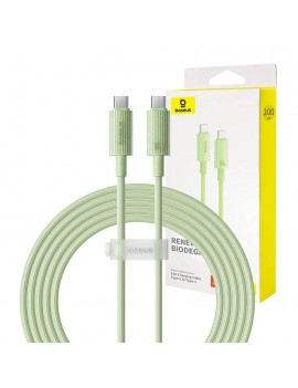 Fast Charging cable Baseus USB-C to USB-C Habitat Series 2m 100W (green)