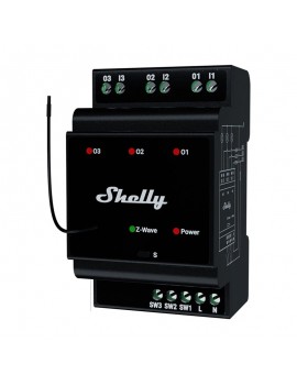 Shelly Qubino Wave Pro 3 Z-Wave 3 channel DIN rail relay