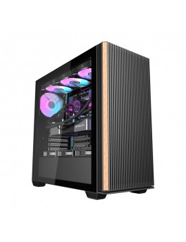 Darkflash DS900WS computer case (black) + 4 fans