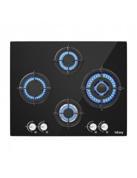 IsEasy Four-zones glass panel gas stove MGBG-604B