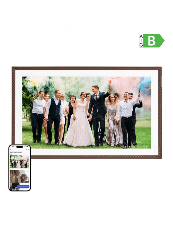 Digital photo frame Arzopa D156 (dark brown) 15.6”