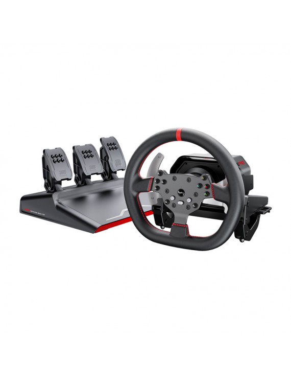 Gaming Set PXN-V10 Pro – Racing Wheel + Pedals + Mounting Clamps (PC / PS4 / Xbox One / Xbox Series X|S)