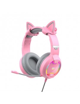 Gaming headphones Havit GAMENOTE H2233d  RGB (pink)