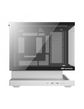 DarkFlash Computer Case F1 White with 6 ARGB fans