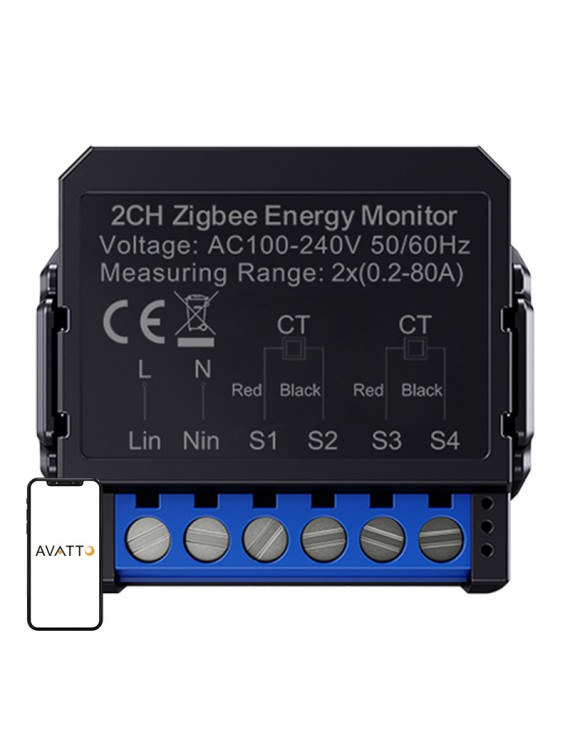Avatto bi-directional energy meter ZWPM16-2