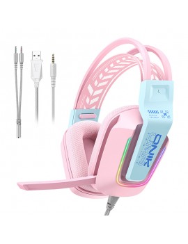 Headset X13 Pink Gaming headphones ONIKUMA X13