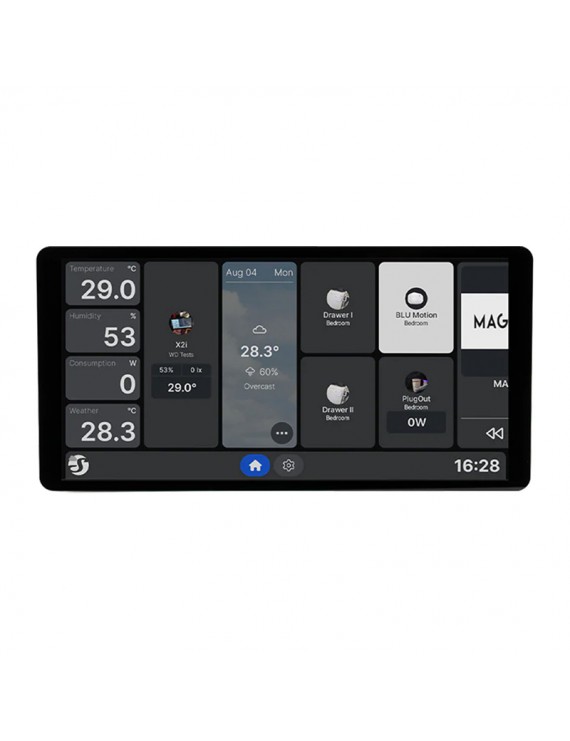 Control Panel 6.95” Shelly Wall Display X2i WiFi/BLU (black)