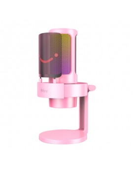 Fifine Condenser microphone A8P with stand (pink)