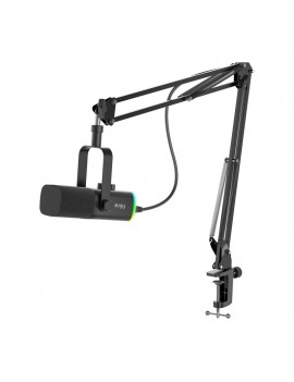 Fifine Gaming microphone AM8T with boom arm (black)