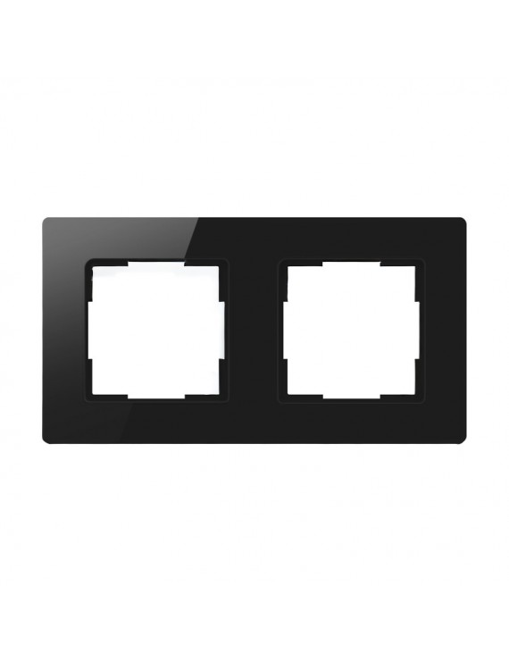 Avatto Frame  2 Socket TS20 Black
